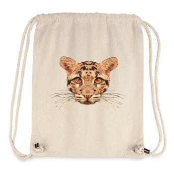 Big cats outfit, clouded leopard, big cat - Stanley/Stella Recycled Gym Bag - natural - Front