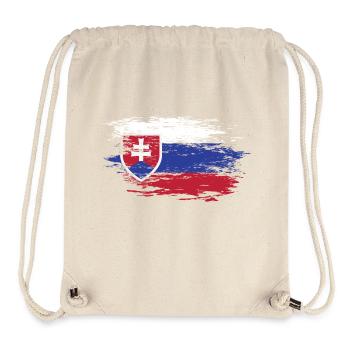 Slowakei Landkarte Flagge used - Stanley/Stella recycelter Gym Bag - Naturweiß - Vorne