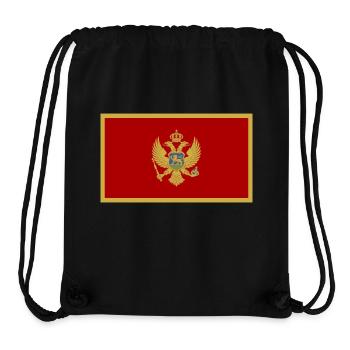 Montenegro Flagge - Stanley/Stella recycelter Gym Bag - Schwarz - Vorne