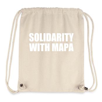 solidarity with mapa - Stanley/Stella recycelter Gym Bag - Naturweiß - Vorne