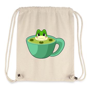 Mug grenouille - Sac à cordon recyclé Stanley/Stella - blanc naturel - Devant