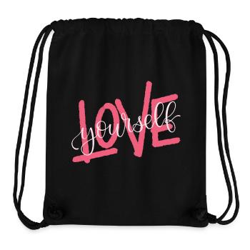 LOVE yourself - Stanley/Stella recycelter Gym Bag - Schwarz - Vorne