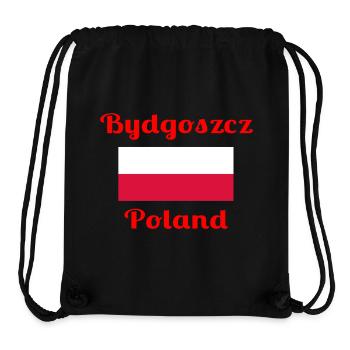 Bydgoszcz Polen - Stilvolle Drucke - Stanley/Stella recycelter Gym Bag - Schwarz - Vorne