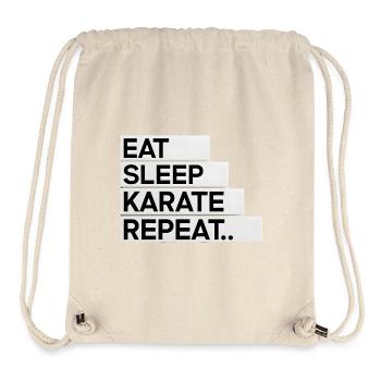 Eat. Sleep. Karate. Repeat... - Stanley/Stella Recycled Gym Bag - natural - Front
