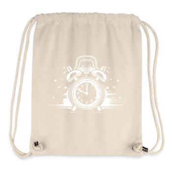 Alarm Clock Drawing - Stanley/Stella Recycled Gym Bag - natural - Front