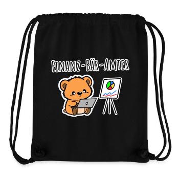 A CUTE Finance Bear Offices from the Tax Office - Stanley/Stella Recycled Gym Bag - black - Front