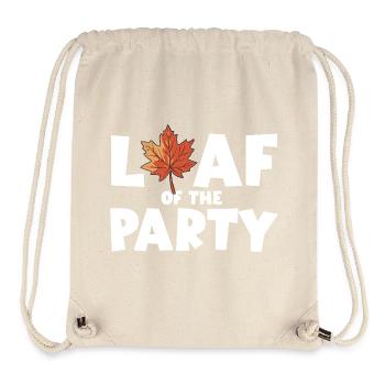 Leaf of the Party Happy Fall Harvest Autumn Leaf - Stanley/Stella Recycled Gym Bag - natural - Front