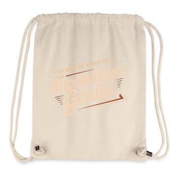 I don't need a plan – I improvise brilliantly - Stanley/Stella Recycled Gym Bag - natural - Front