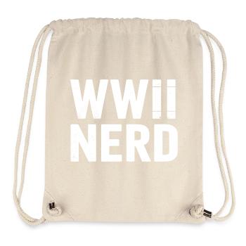 WWII Nerd World War 2 - Stanley/Stella Recycled Gym Bag - natural - Front