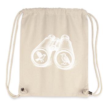 Birdwatching Binocular Vintage Sketch - Stanley/Stella Recycled Gym Bag - natural - Front