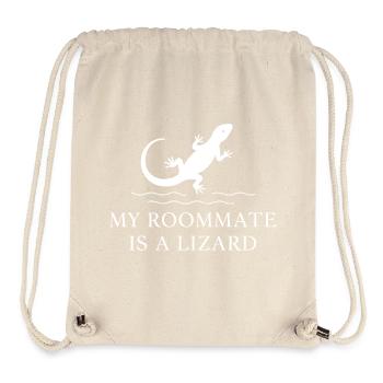 My roommate is a lizard - Stanley/Stella Recycled Gym Bag - natural - Front