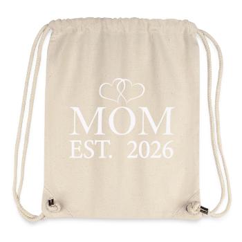Mom Est. 2026  - Stanley/Stella recycelter Gym Bag - Naturweiß - Vorne
