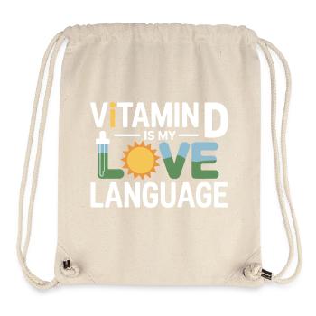 Naturopath Vitamin D Love Language Professional  - Stanley/Stella Recycled Gym Bag - natural - Front