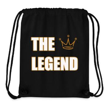 THE LEGEND – Bold Iconic Statement Design - Stanley/Stella recycelter Gym Bag - Schwarz - Vorne