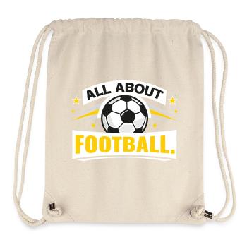 All about football - Stanley/Stella Recycled Gym Bag - natural - Front