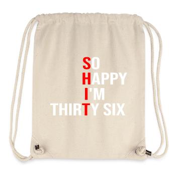 So Happy I'm Thirty Six - Stanley/Stella Recycled Gym Bag - natural - Front