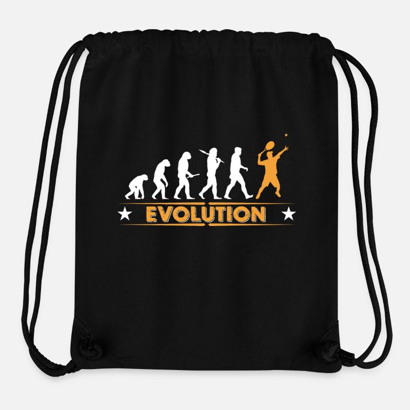 Tennis Evolution - orange/weiss - Stanley/Stella Recycled Gym Bag - black