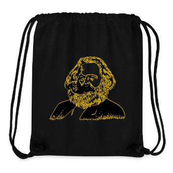 Karl Marx - Sac à cordon recyclé Stanley/Stella - noir - Devant