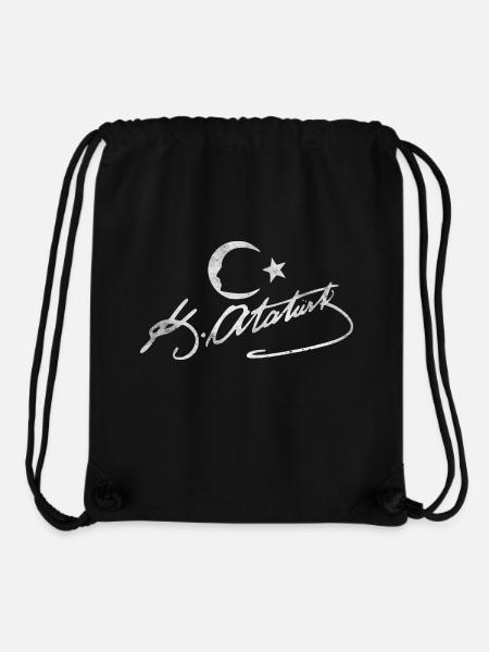 Atatürk Imza Grunge Style - Stanley/Stella recycelter Gym Bag - Schwarz