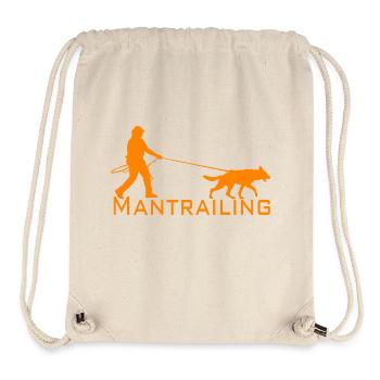 Mantrailing Orange - Stanley/Stella recycelter Gym Bag - Naturweiß - Vorne