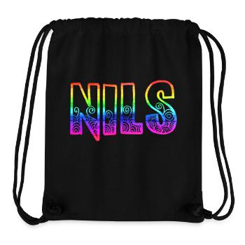 nils rs regenbogen - Stanley/Stella recycelter Gym Bag - Schwarz - Vorne