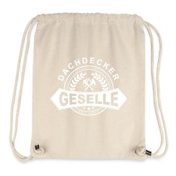 Dachdecker Geselle Lorbeerkranz mit Zunftzeichen - Stanley/Stella recycelter Gym Bag - Naturweiß - Vorne