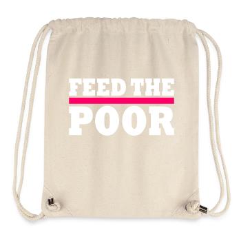 Feed the poor - Stanley/Stella Recycled Gym Bag - natural - Front