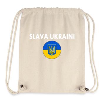 Slava ukraini - Stanley/Stella recycelter Gym Bag - Naturweiß - Vorne