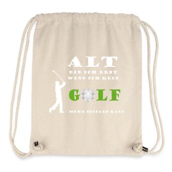 Golfspieler Golf Sport Alter altern junggeblieben - Stanley/Stella recycelter Gym Bag - Naturweiß - Vorne