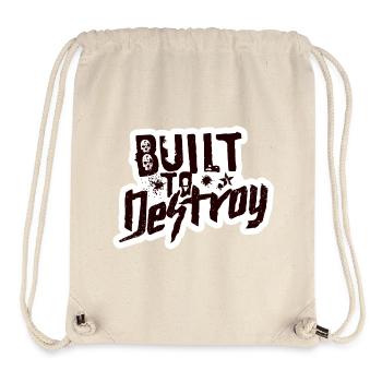 Built To Destroy - Stanley/Stella recycelter Gym Bag - Naturweiß - Vorne