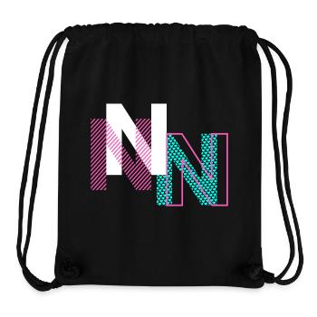N Buchstabe Design - Stanley/Stella recycelter Gym Bag - Schwarz - Vorne
