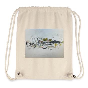 Räucherei Bornholm - Stanley/Stella recycelter Gym Bag - Naturweiß - Vorne