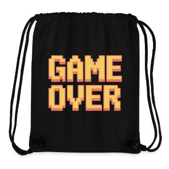 Game Over Retro Gamer Pixel Arcade Humor - Stanley/Stella recycelter Gym Bag - Schwarz - Vorne