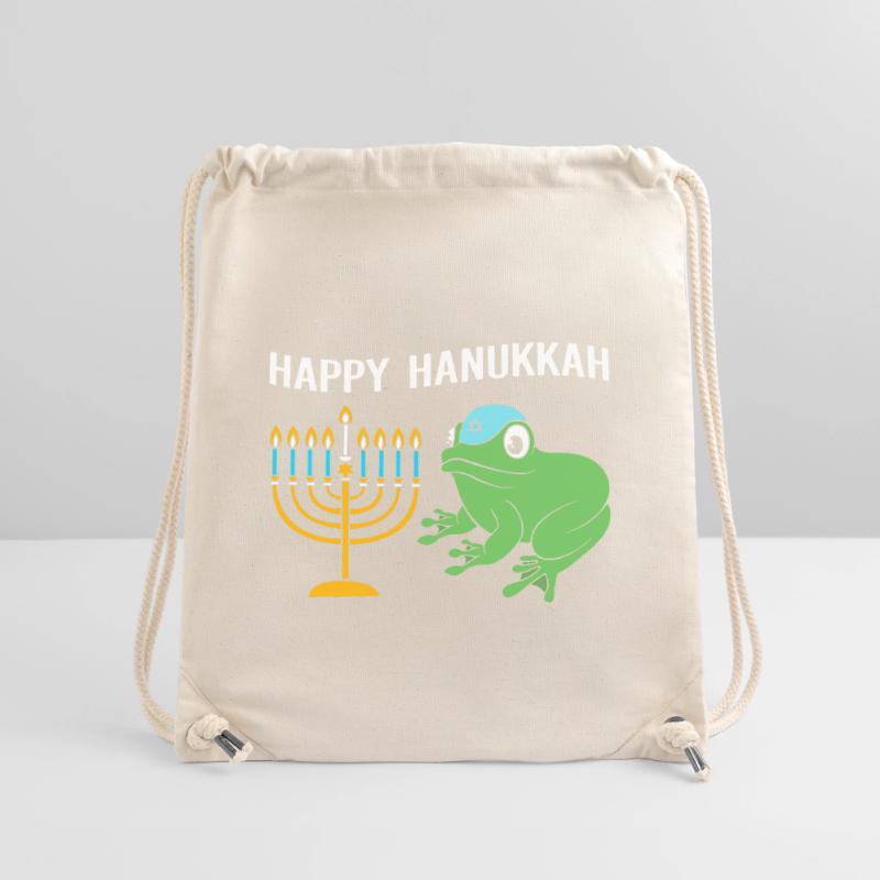 Hanoukka Hanoukka Hanoukka Grenouille Sac à cordon recyclé Stanley/Stella