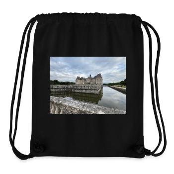 Château de Vaux le Vicomte  - Sac à cordon recyclé Stanley/Stella - noir - Devant