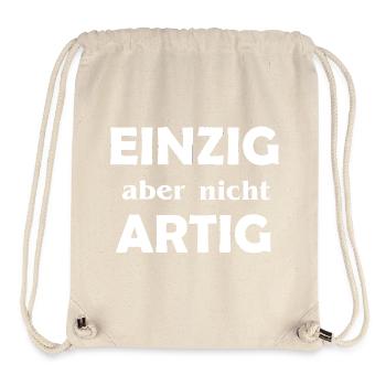 Einzigartig aber nicht Artig - Stanley/Stella recycelter Gym Bag - Naturweiß - Vorne