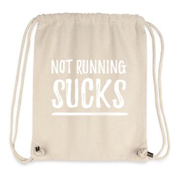 Nicht laufen ist echt blöd - Stanley/Stella recycelter Gym Bag - Naturweiß - Vorne
