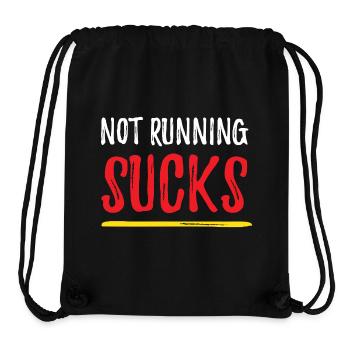 Nicht laufen ist echt blöd - Stanley/Stella recycelter Gym Bag - Schwarz - Vorne