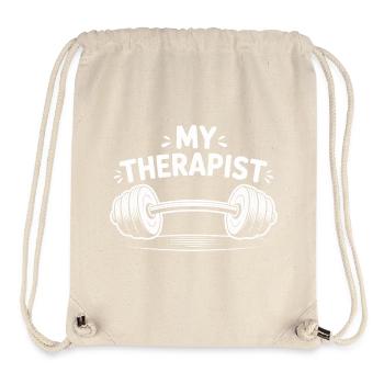 My Therapist Weightlifting - Stanley/Stella Recycled Gym Bag - natural - Front