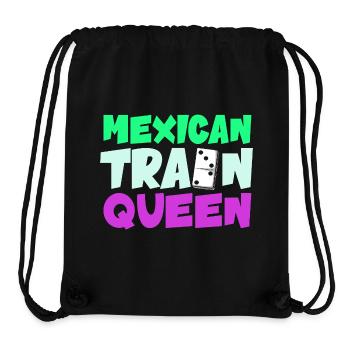 Mexican Train Domino - Stanley/Stella recycelter Gym Bag - Schwarz - Vorne