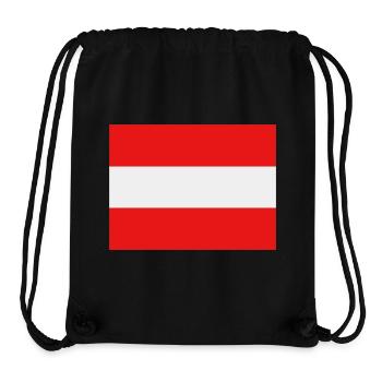 Drapeau autrichien - Sac à cordon recyclé Stanley/Stella - noir - Devant