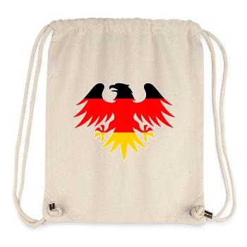 German flag eagle motif - Stanley/Stella Recycled Gym Bag - natural - Front