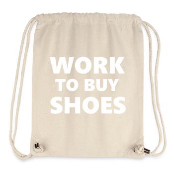Cours de consommation : Travailler pour acheter des chaussures - Sac à cordon recyclé Stanley/Stella - blanc naturel - Devant