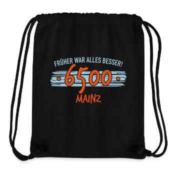 Früher 6500 Mainz - Stanley/Stella recycelter Gym Bag - Schwarz - Vorne
