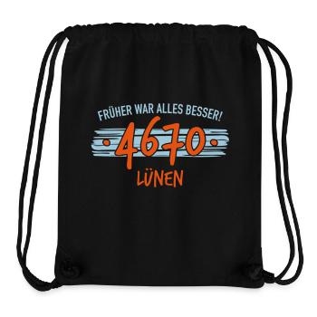 Früher 4670 Lünen - Stanley/Stella recycelter Gym Bag - Schwarz - Vorne