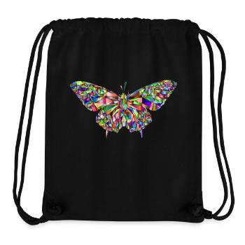 Butterfly mosaic - Stanley/Stella Recycled Gym Bag - black - Front