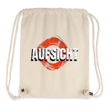 Aufsicht! Rettungsring Wasseraufsicht - Stanley/Stella recycelter Gym Bag - Naturweiß - Vorne