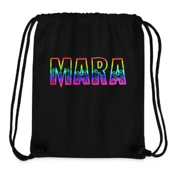 mara rs regenbogen - Stanley/Stella recycelter Gym Bag - Schwarz - Vorne
