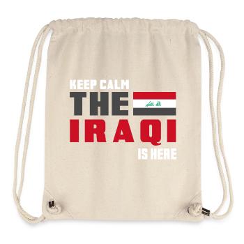Keep Calm Iraq flag design - Stanley/Stella Recycled Gym Bag - natural - Front