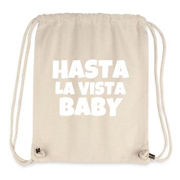 hasta la vista baby, film, cinéma - Sac à cordon recyclé Stanley/Stella - blanc naturel - Devant